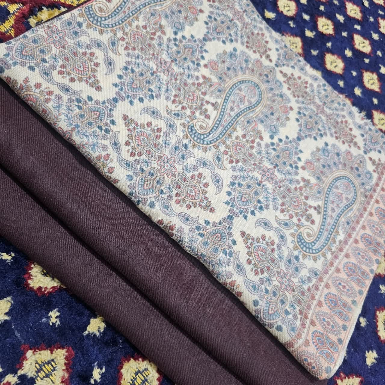 Printed Kalamkar Unstitched 3pc