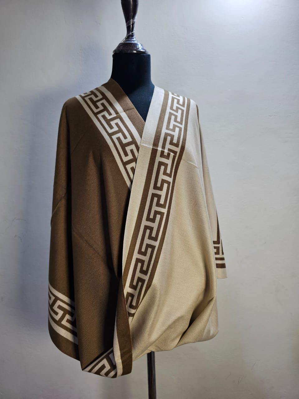 Reversible Wool Mini Shawl