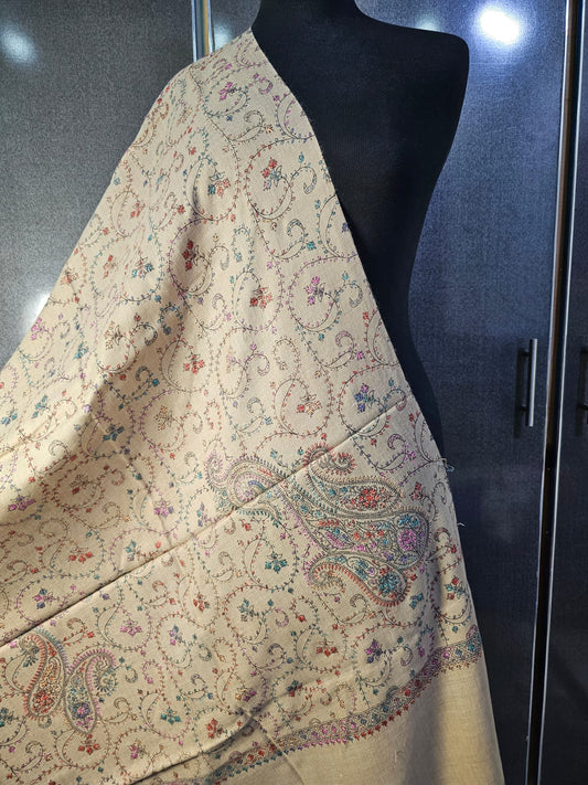 Kashmiri hand-made mini/half shawl