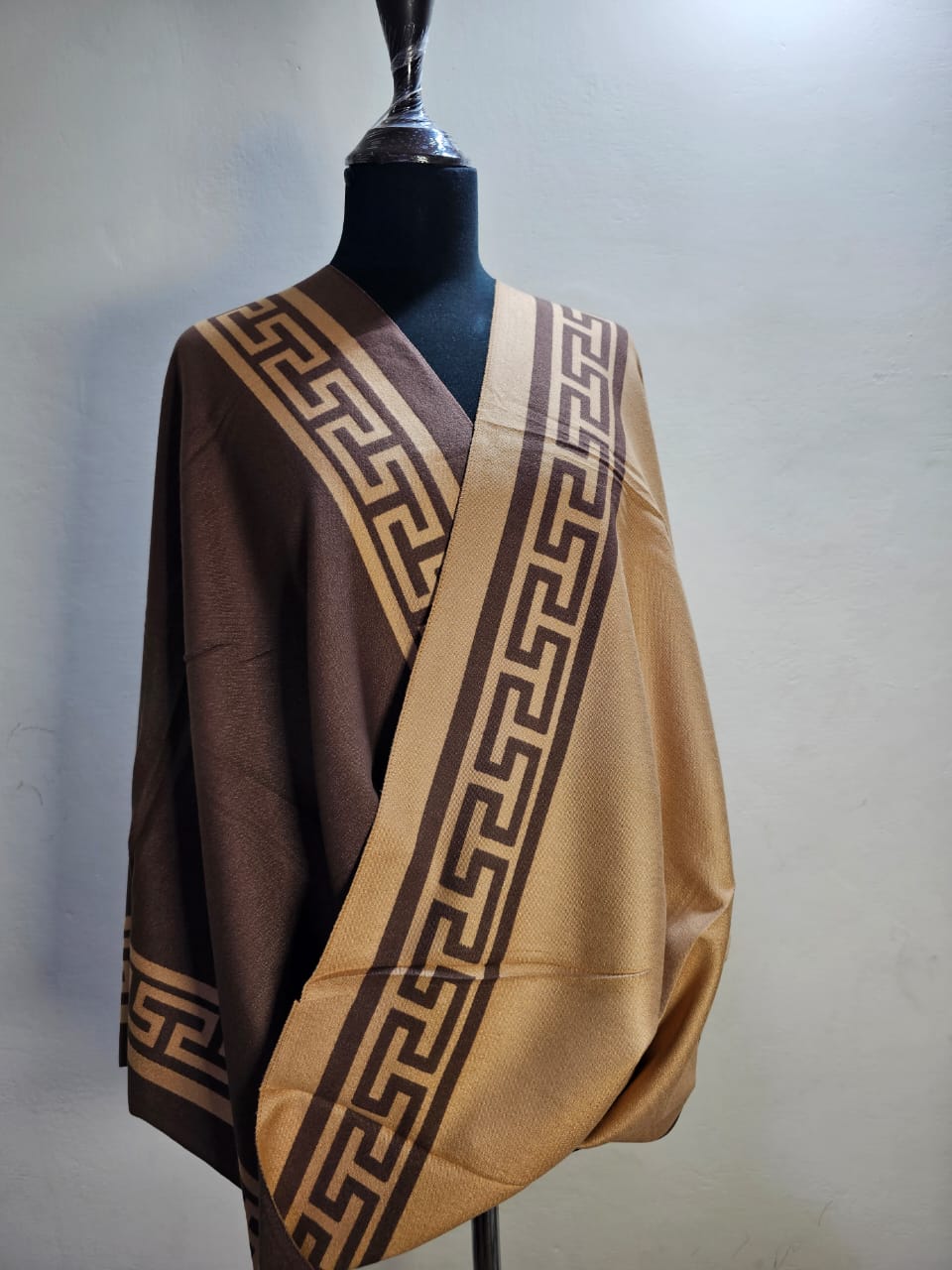Reversible Wool Mini Shawl