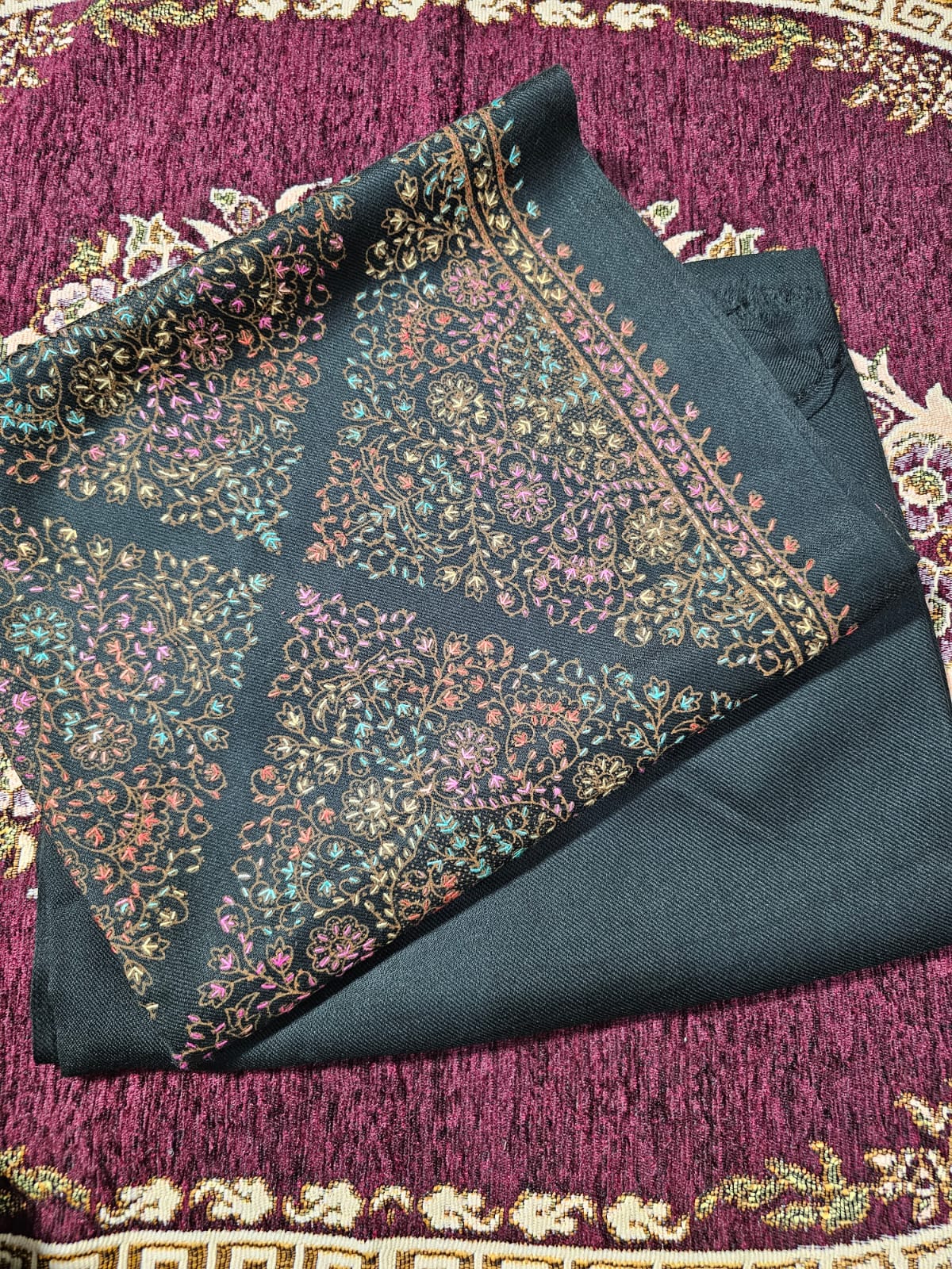 Pashmina 3pc Unstitched Kashmiri Suits