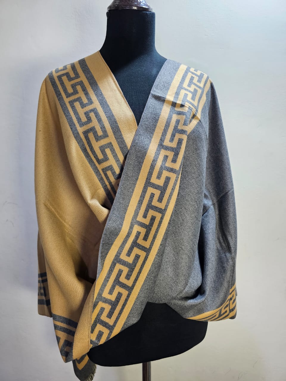 Reversible Wool Mini Shawl