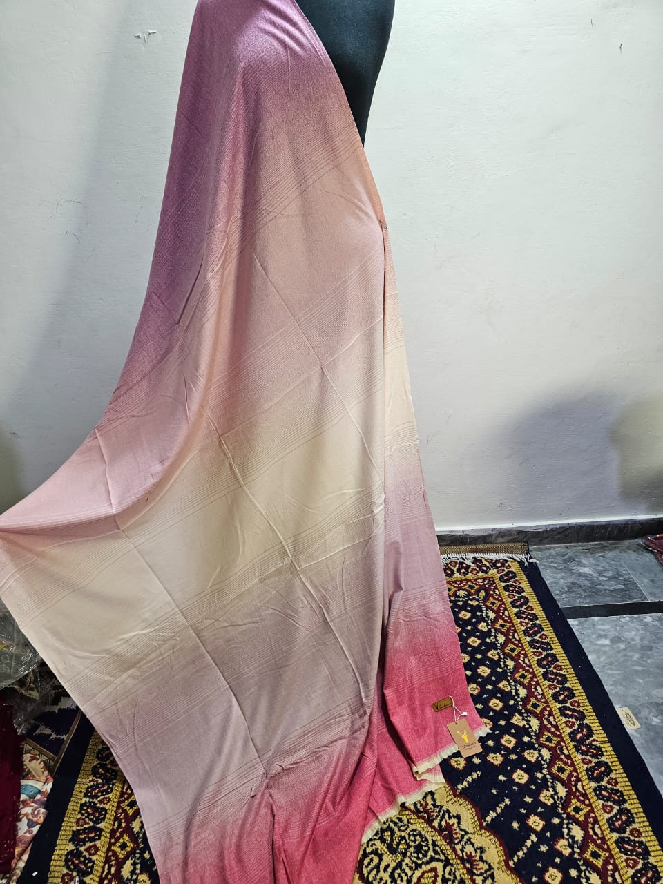 Multi Tone Wool Big Shawl