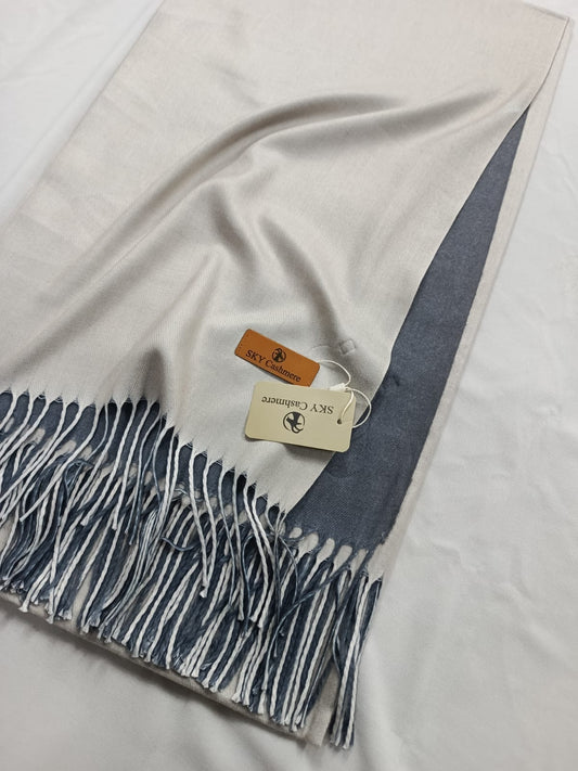 Double Tone Wool Big Shawl