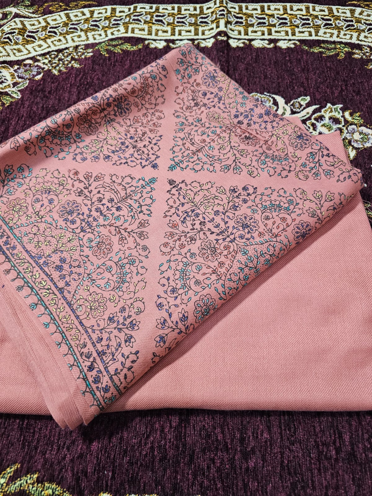 Pashmina 3pc Unstitched Kashmiri Suits