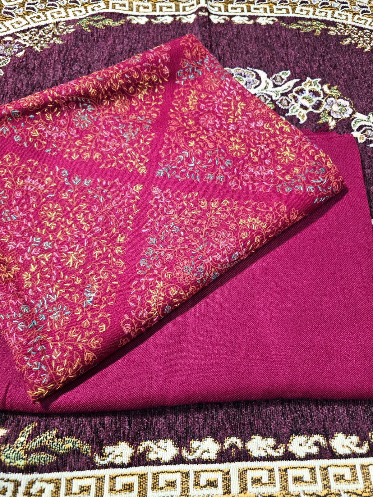 Pashmina 3pc Unstitched Kashmiri Suits