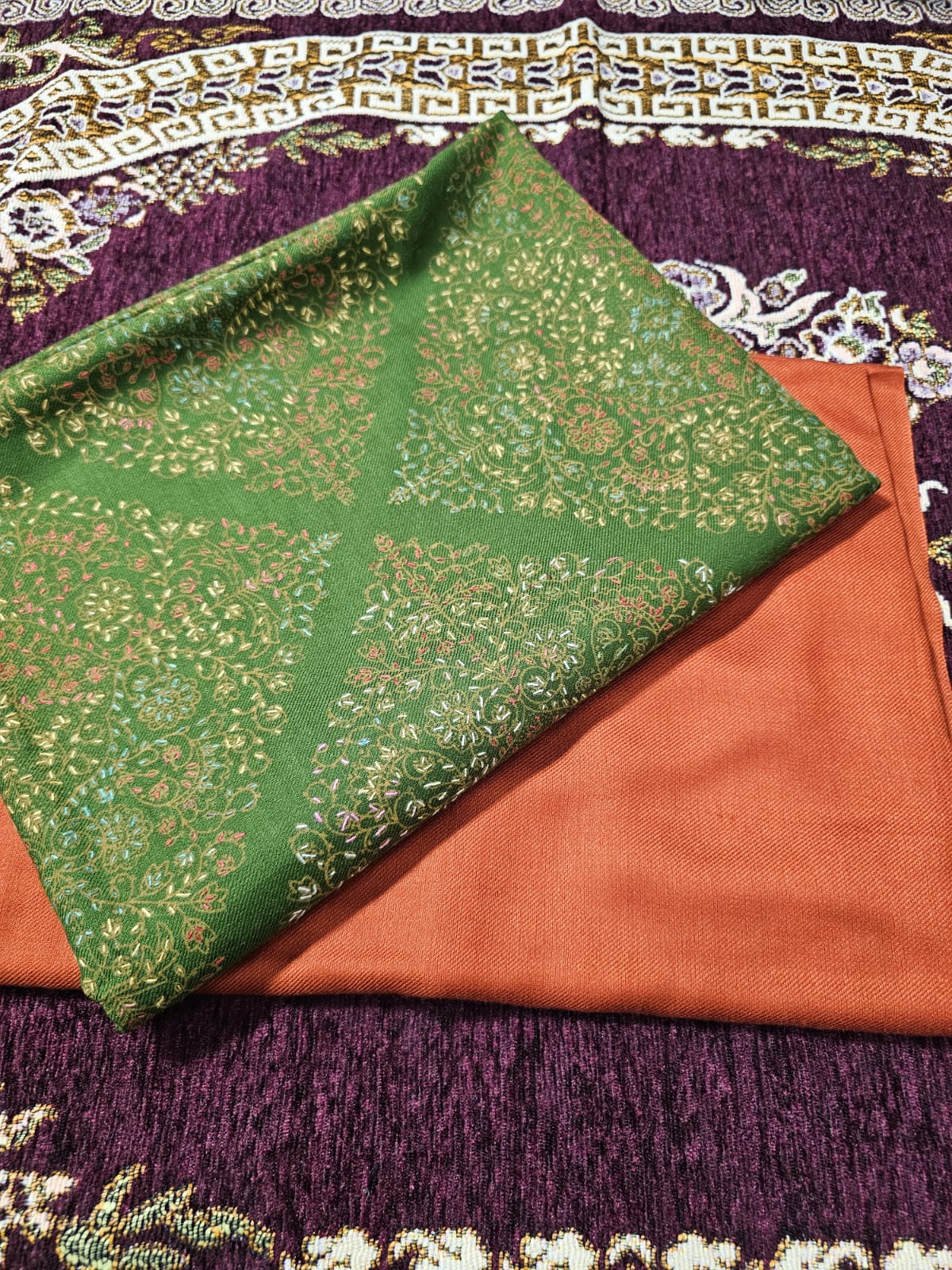 Pashmina 3pc Unstitched Kashmiri Suits
