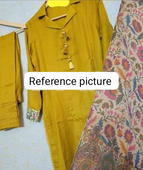 Printed Kalamkar Unstitched 3pc