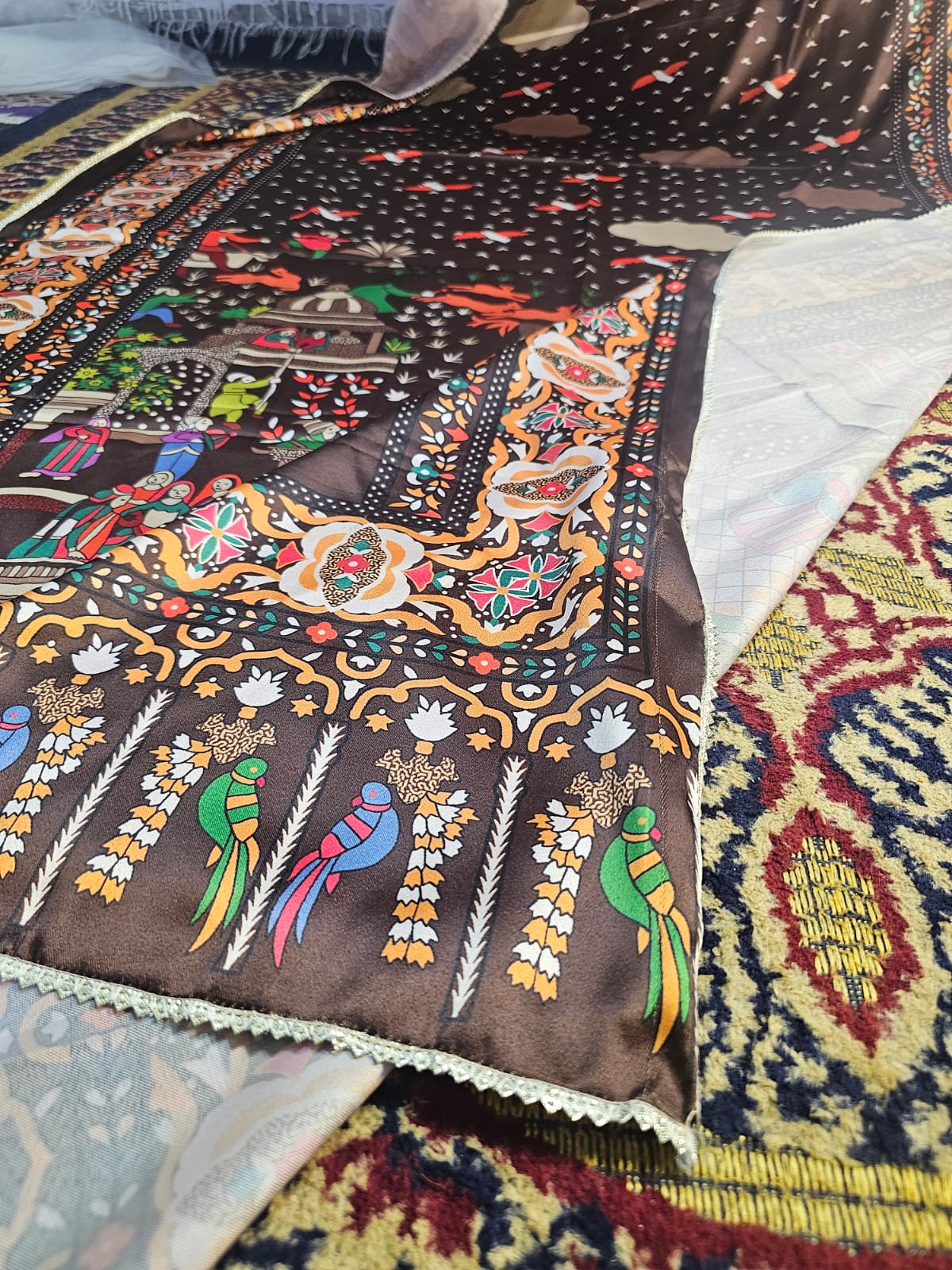 Shikargah and Darbari silk dubata