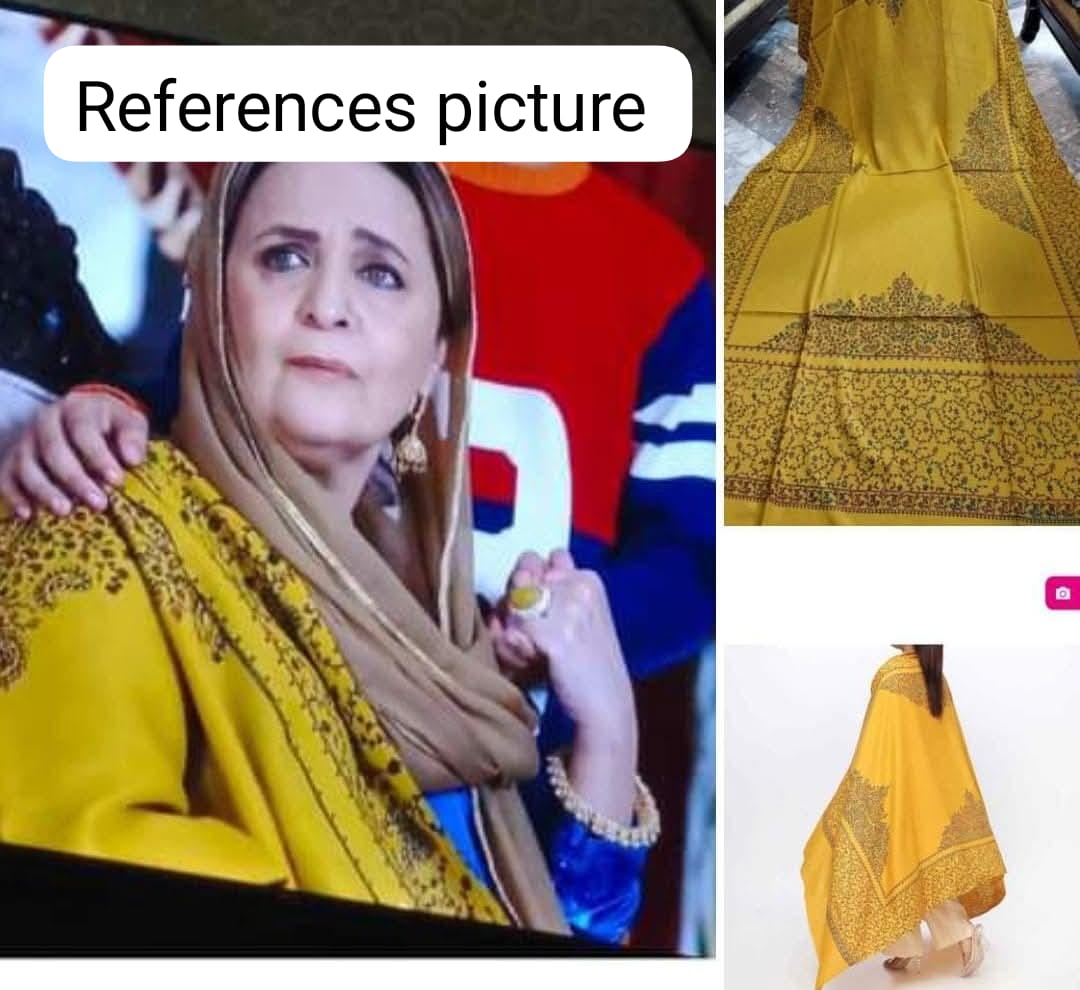 Kashmiri Hand-Made Shawl (Taj Design)