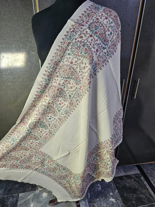 Kashmiri hand-made mini/half shawl
