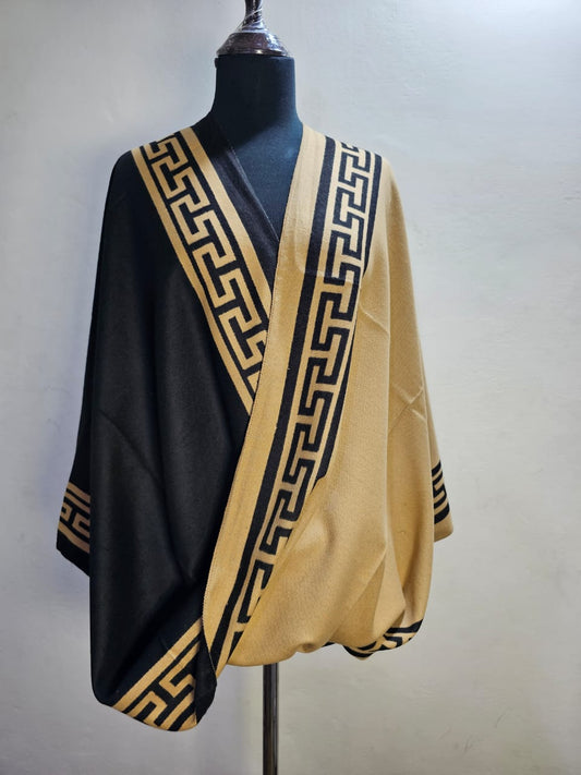 Reversible Wool Mini Shawl