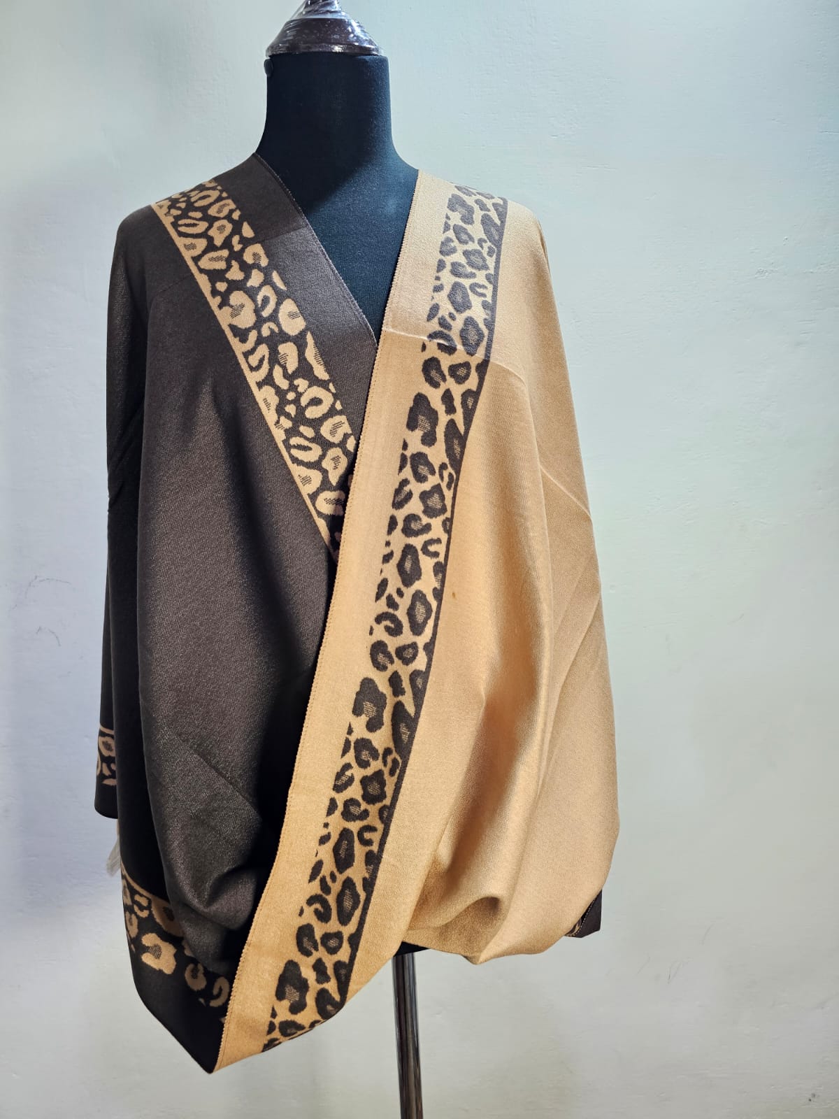 Reversible Wool Mini Shawl (Design # 2)