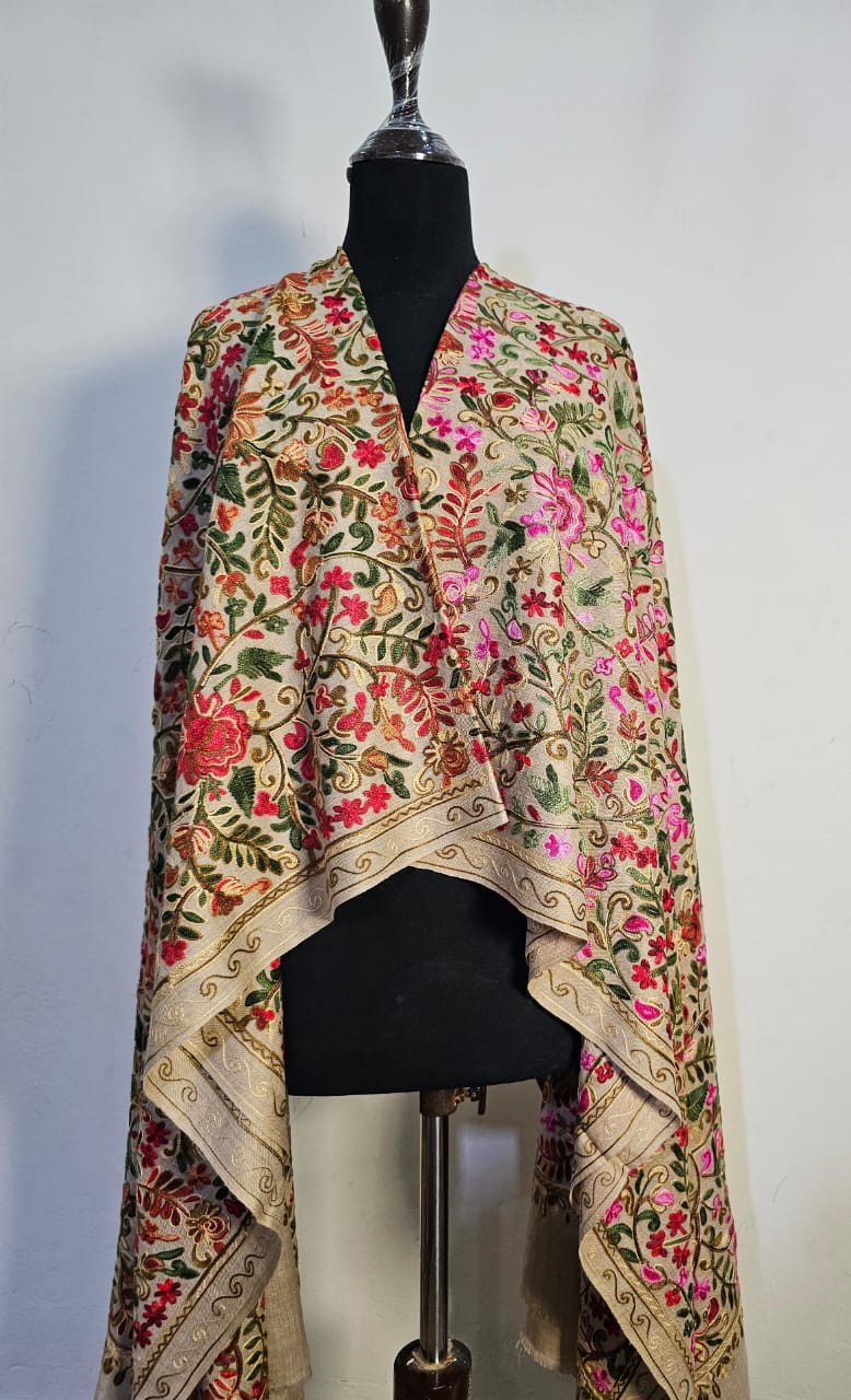 Gulabkar (Aari) Mini Shawl