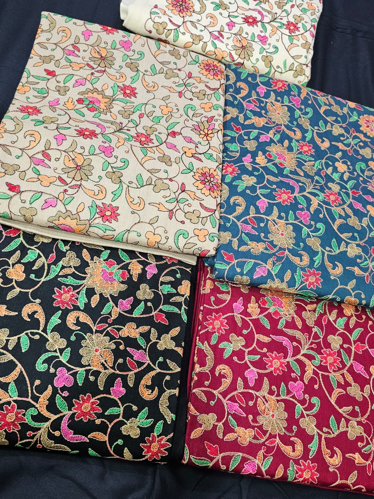 Paper Machi Unstitched 3pc Pashmina Suits