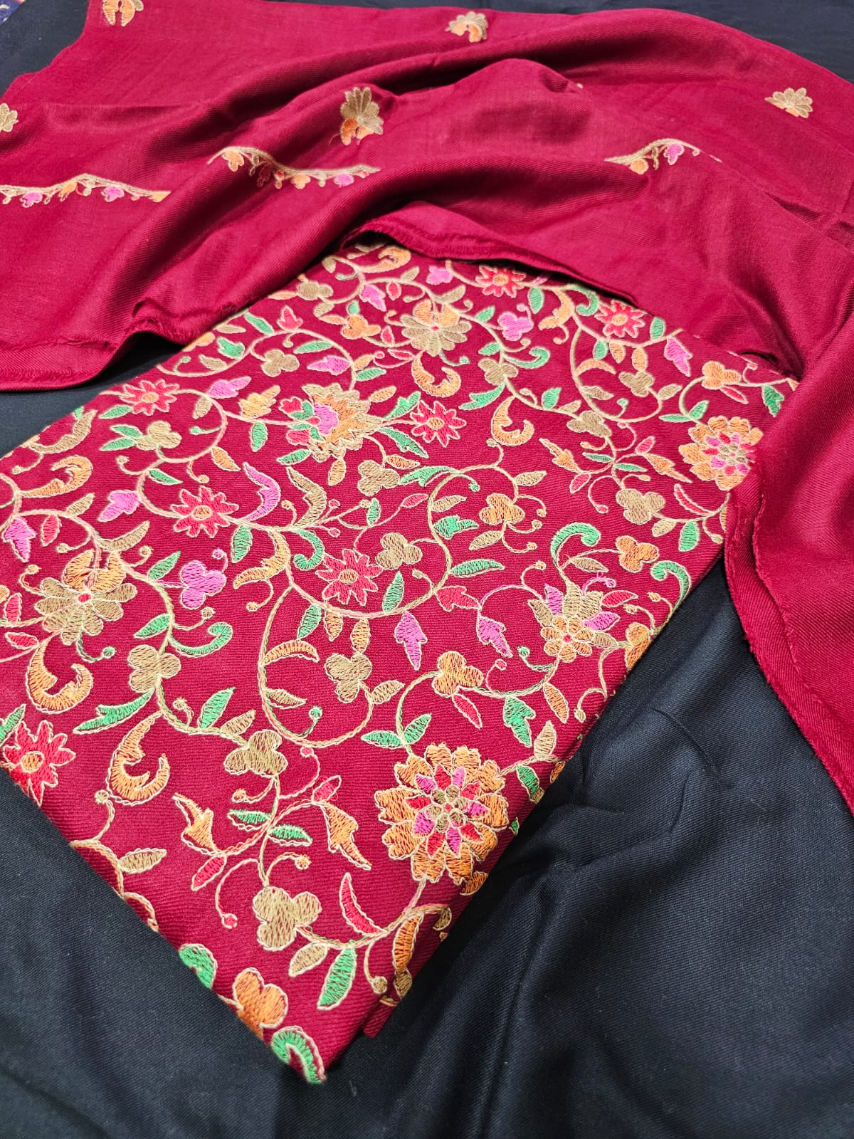 Paper Machi Unstitched 3pc Pashmina Suits