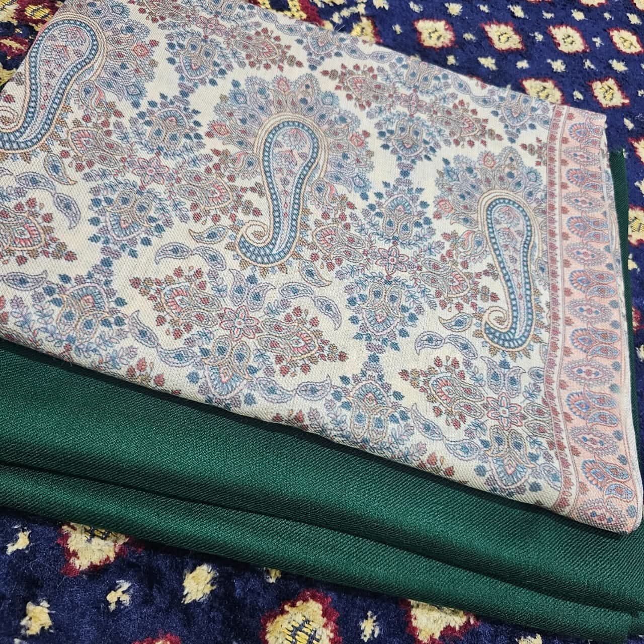 Printed Kalamkar Unstitched 3pc