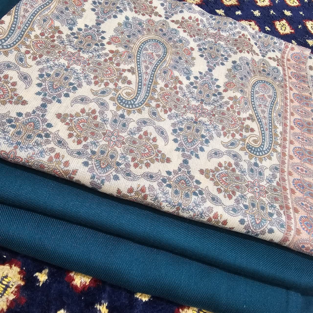 Printed Kalamkar Unstitched 3pc