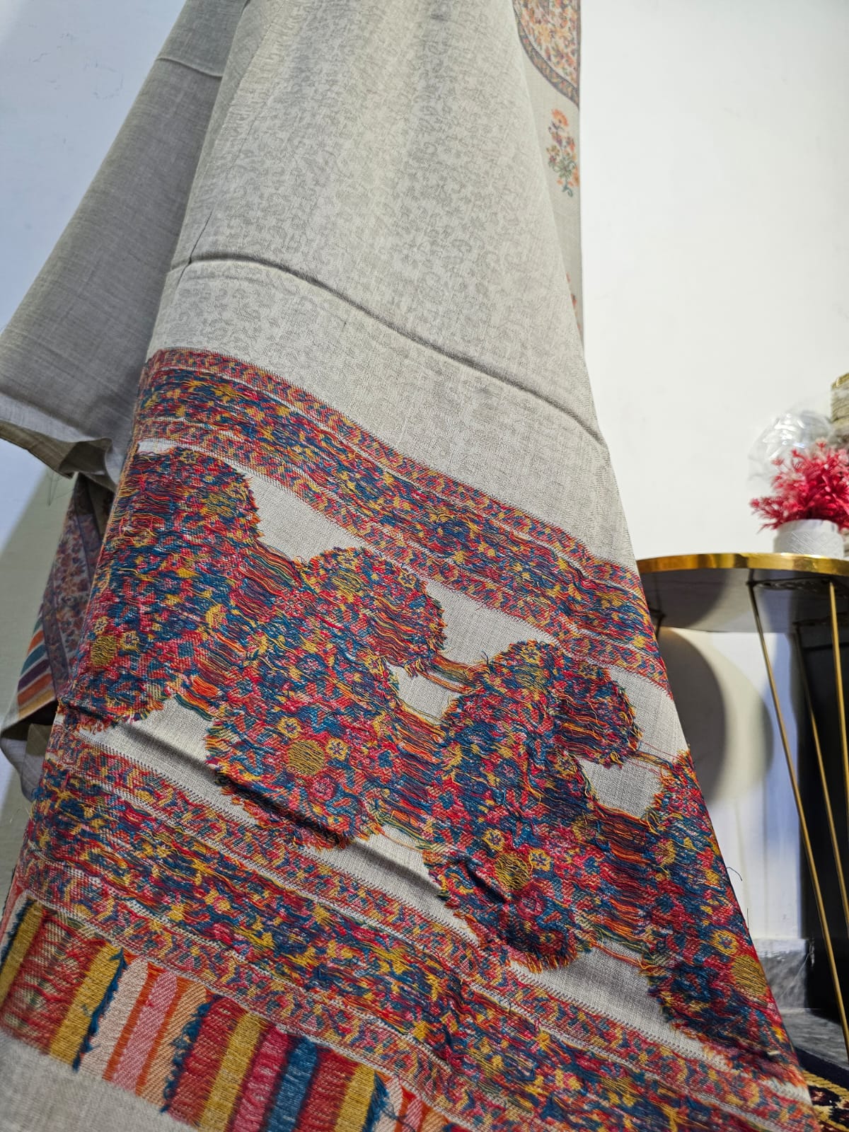 Kani Unstitched Pashmina 3pc Suit