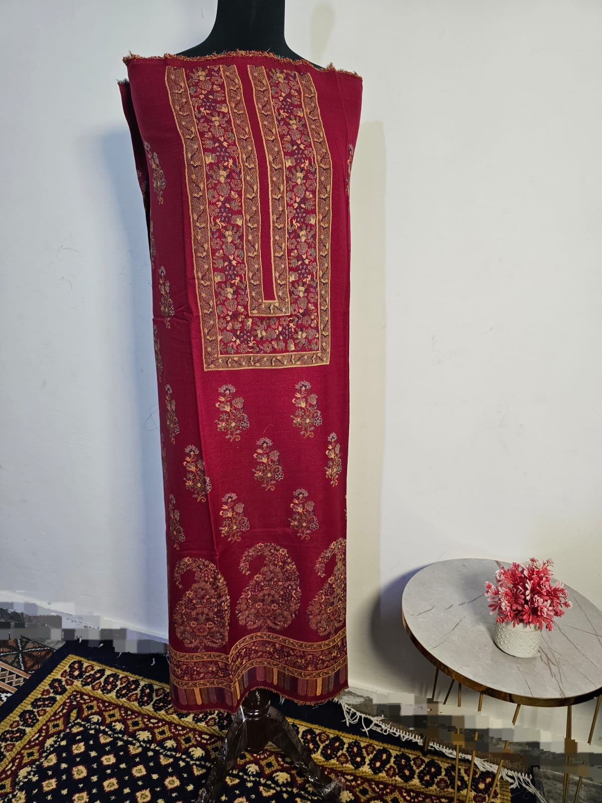 Kani Unstitched Pashmina 3pc Suit