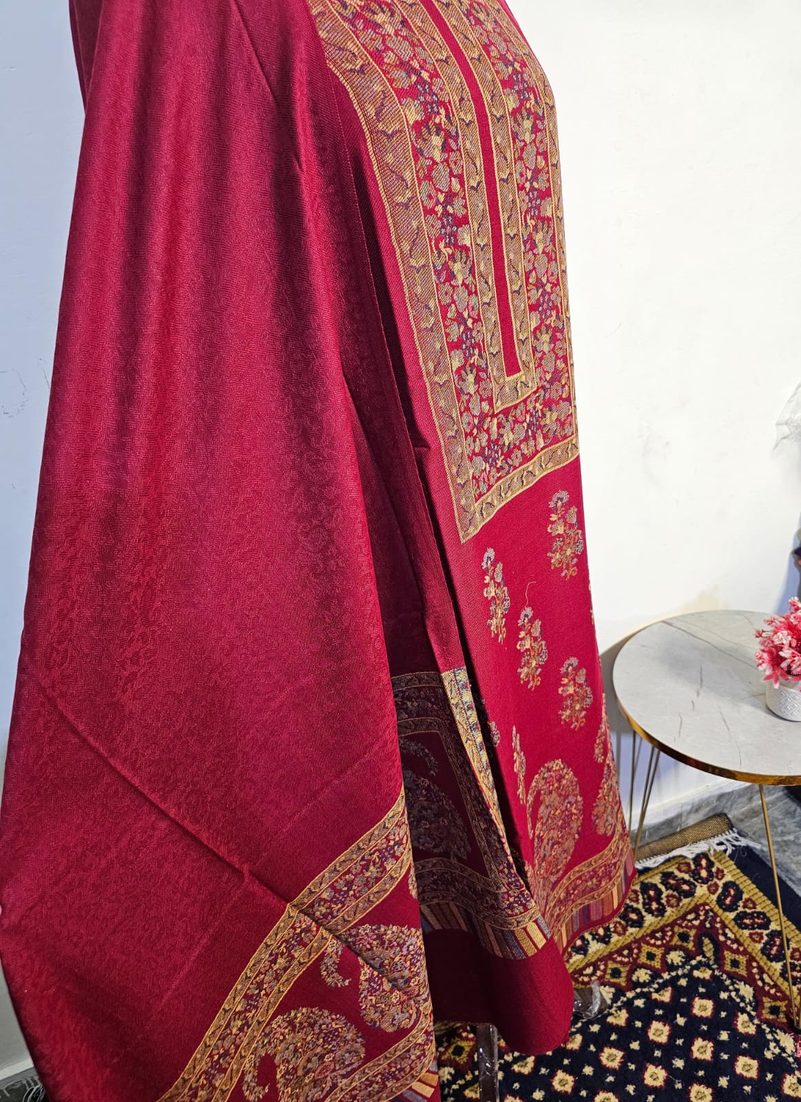 Kani Unstitched Pashmina 3pc Suit