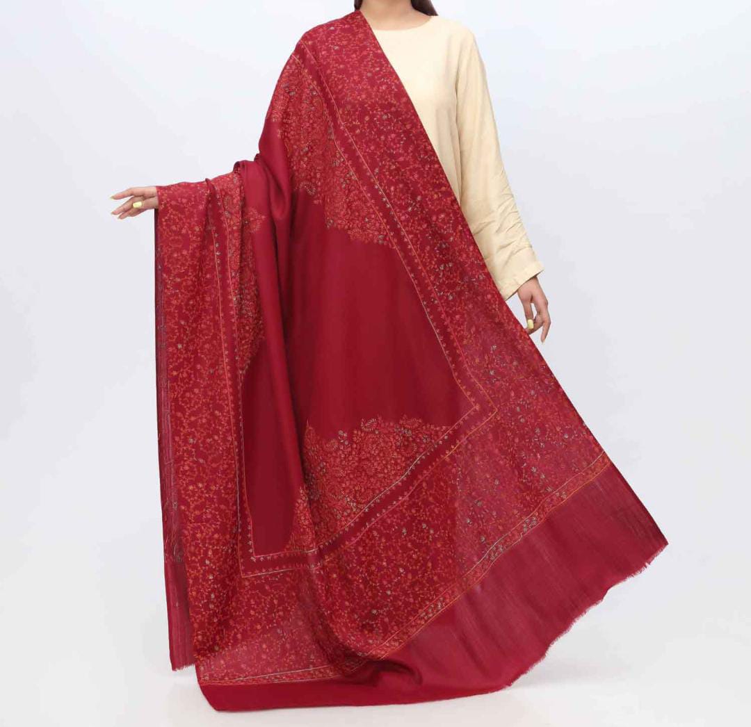 Kashmiri Hand-Made Shawl (Taj Design)