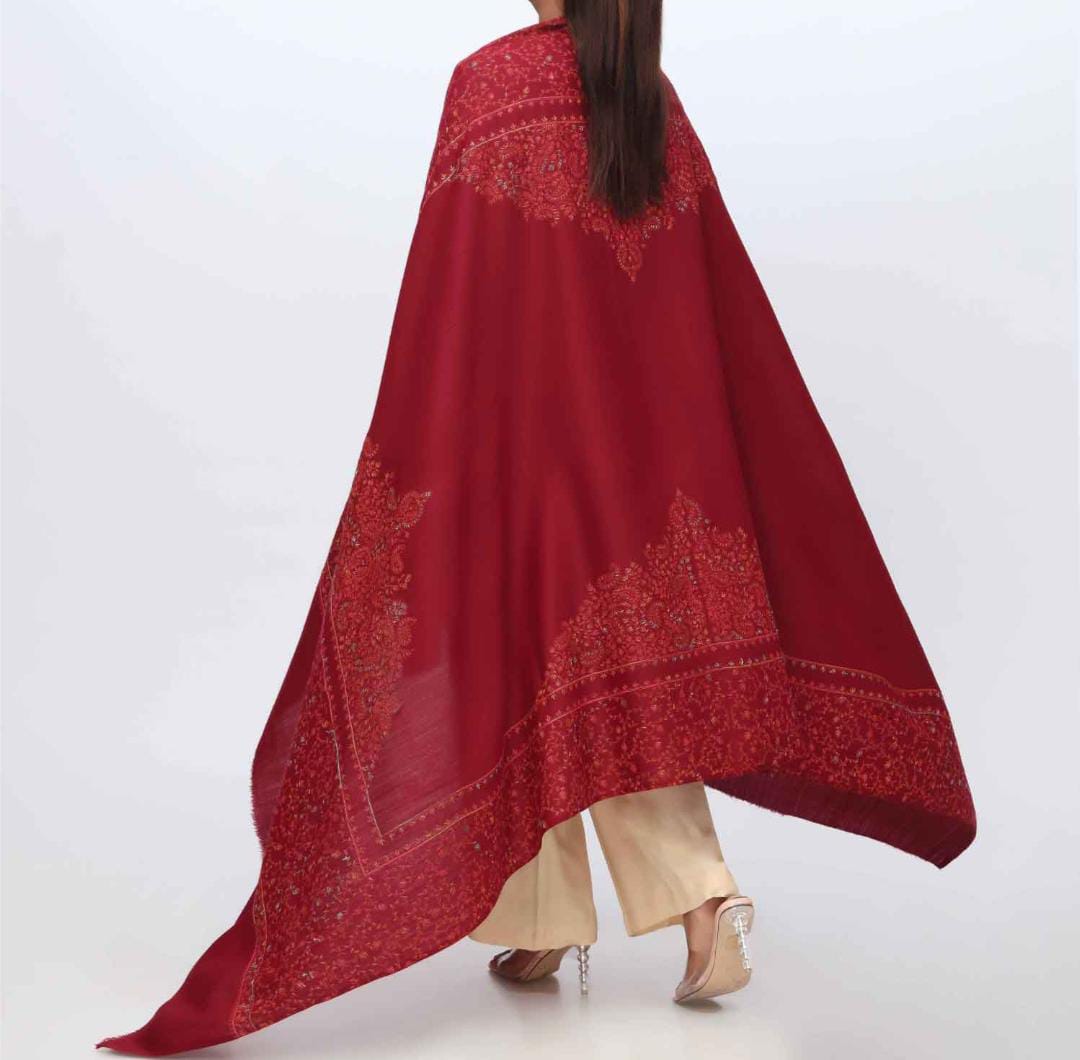 Kashmiri Hand-Made Shawl (Taj Design)