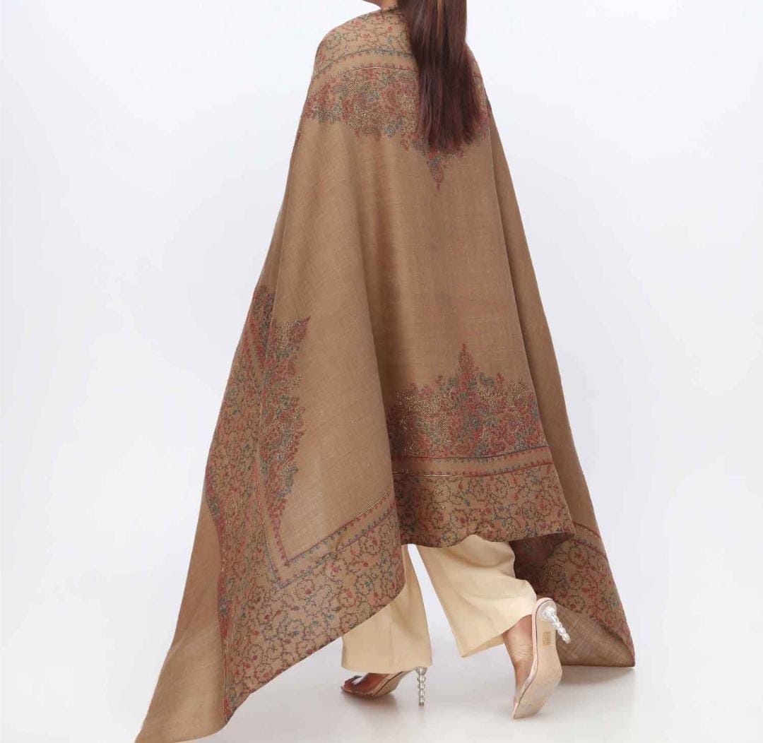 Kashmiri Hand-Made Shawl (Taj Design)