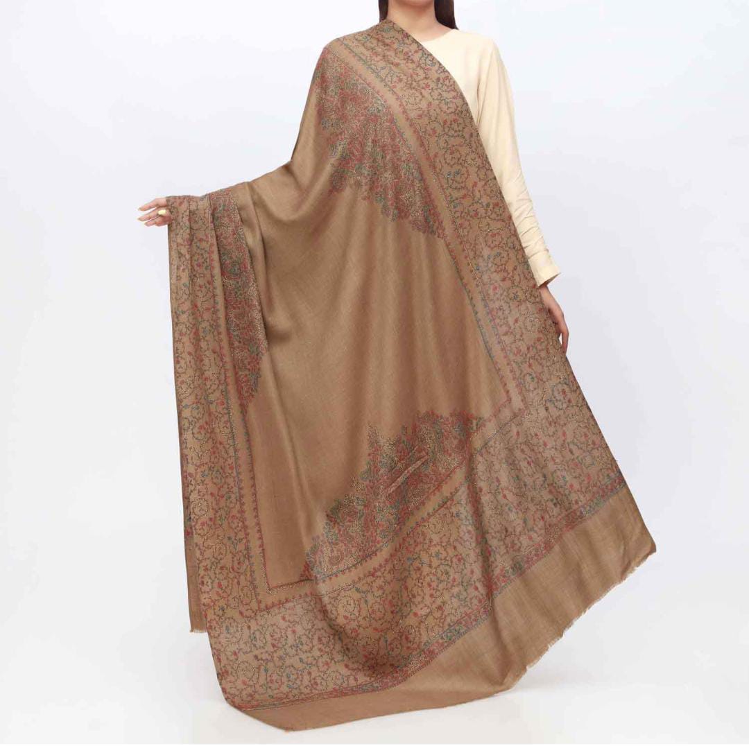 Kashmiri Hand-Made Shawl (Taj Design)