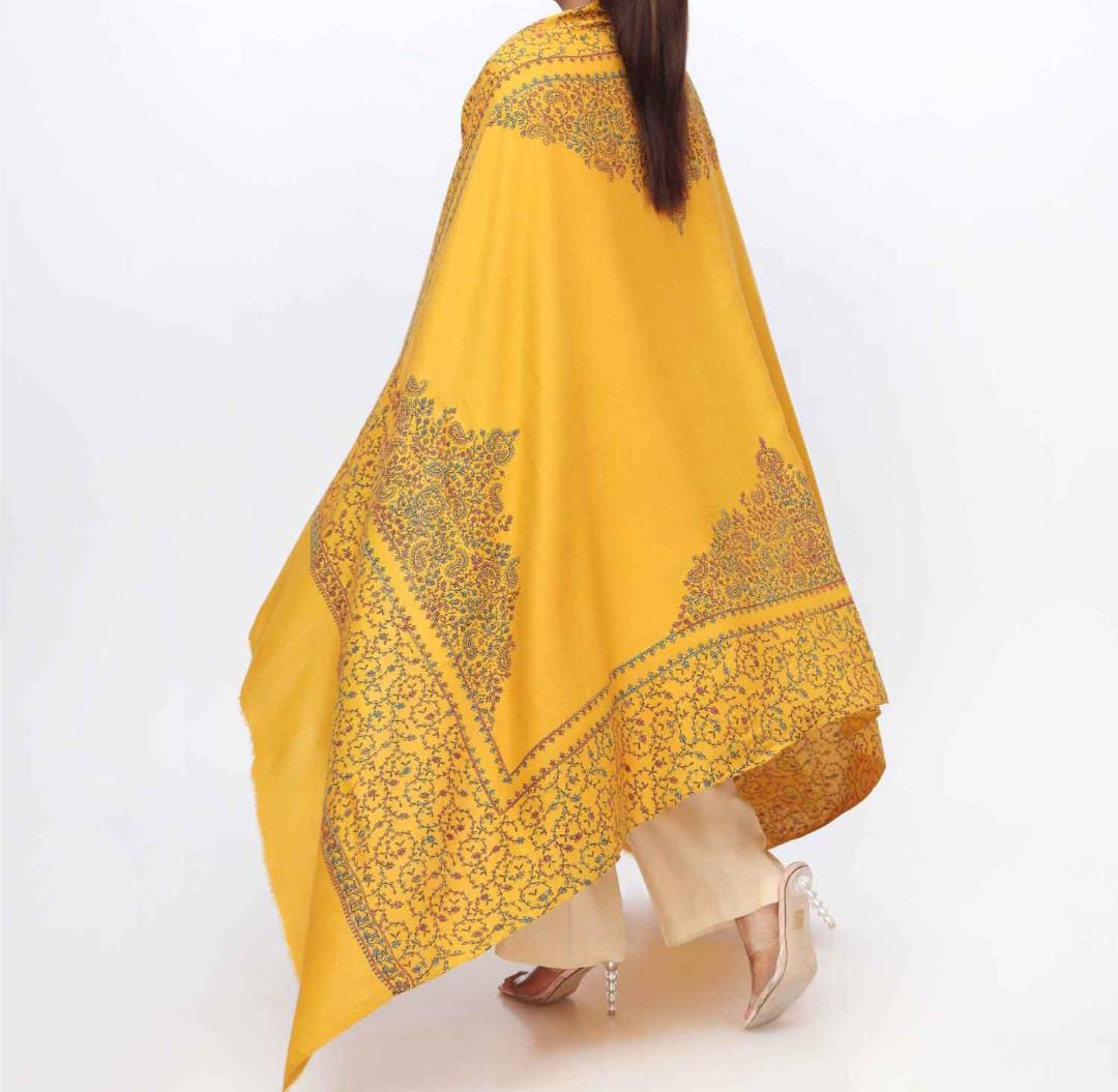 Kashmiri Hand-Made Shawl (Taj Design)