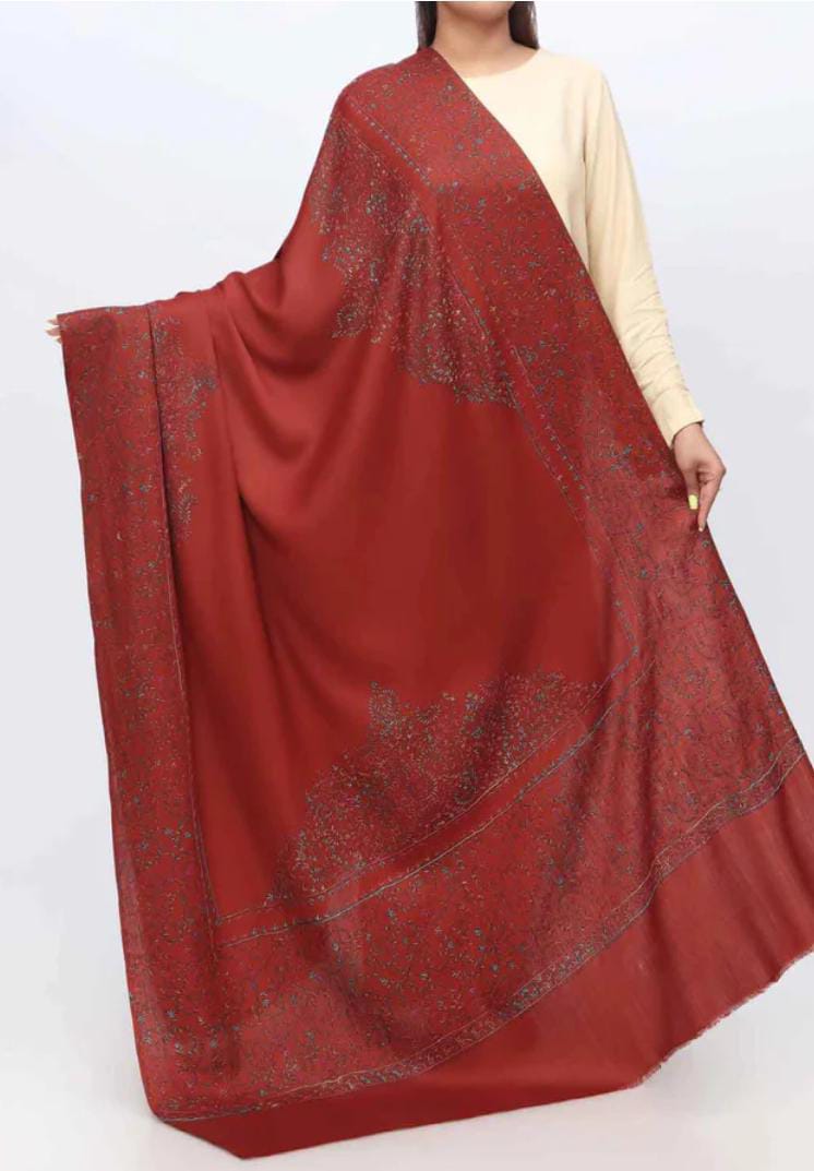 Kashmiri Hand-Made Shawl (Taj Design)