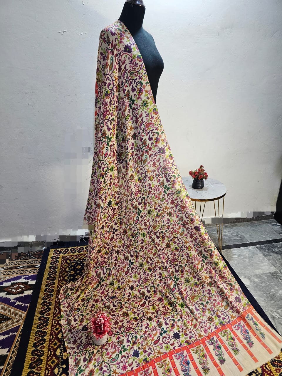 Printed kalamkar bigshawl
