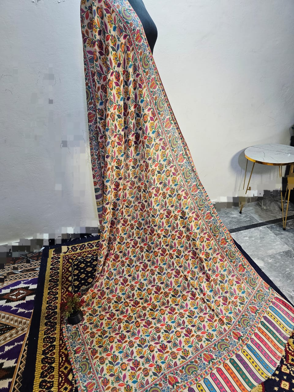 Printed kalamkar bigshawl