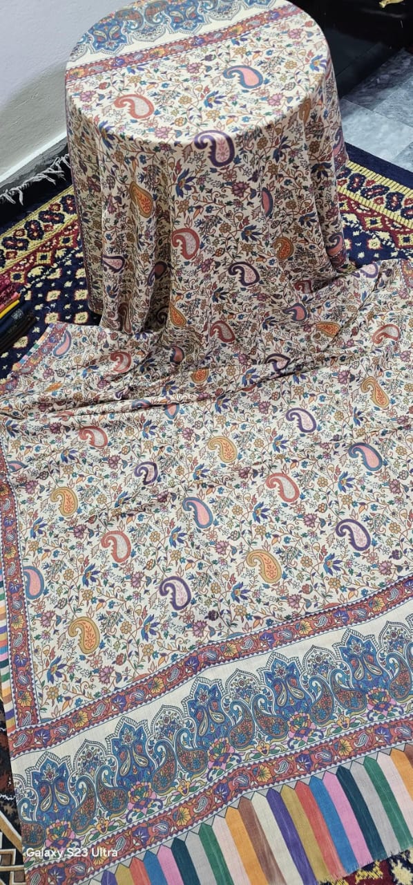 Printed kalamkar bigshawl