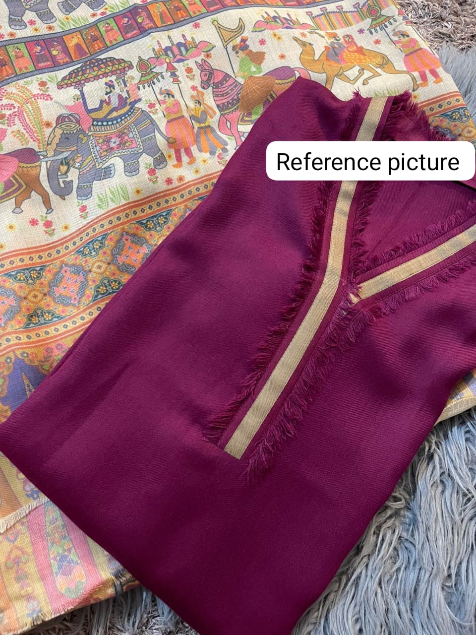 Printed kalamkar bigshawl