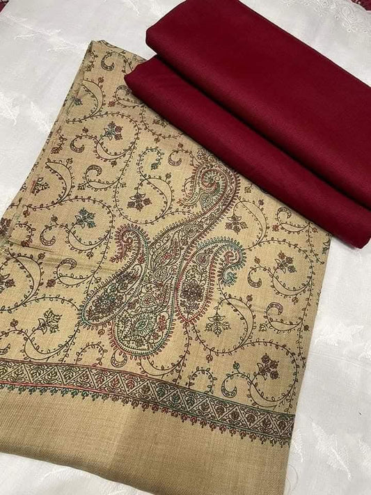 3pc Unstitched Kashmiri Suits