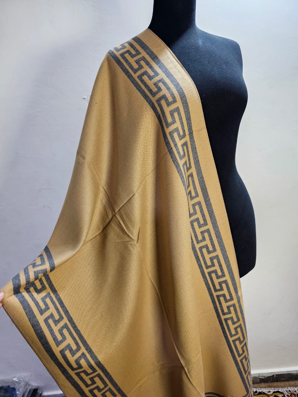 Reversible Wool Mini Shawl