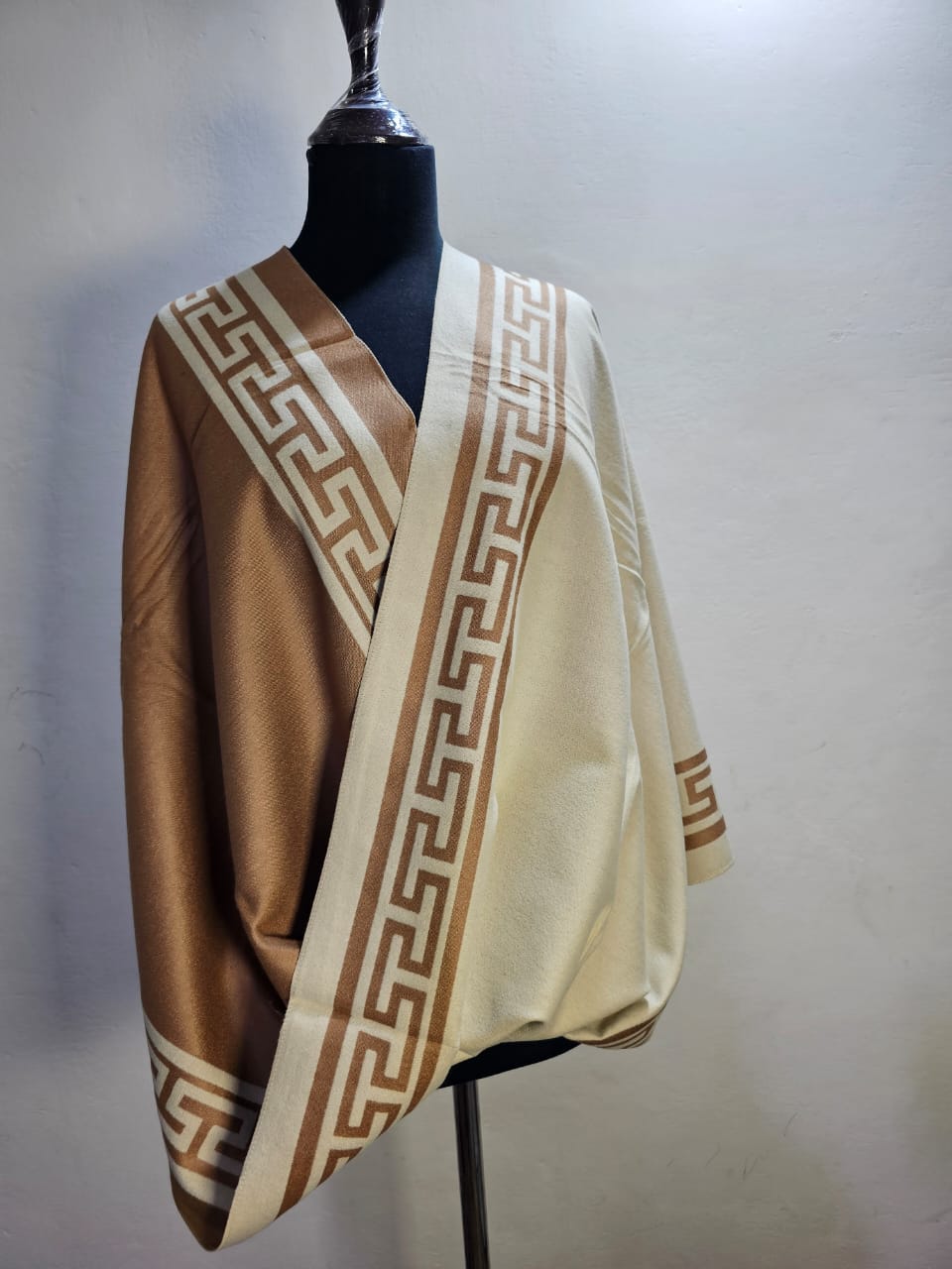 Reversible Wool Mini Shawl