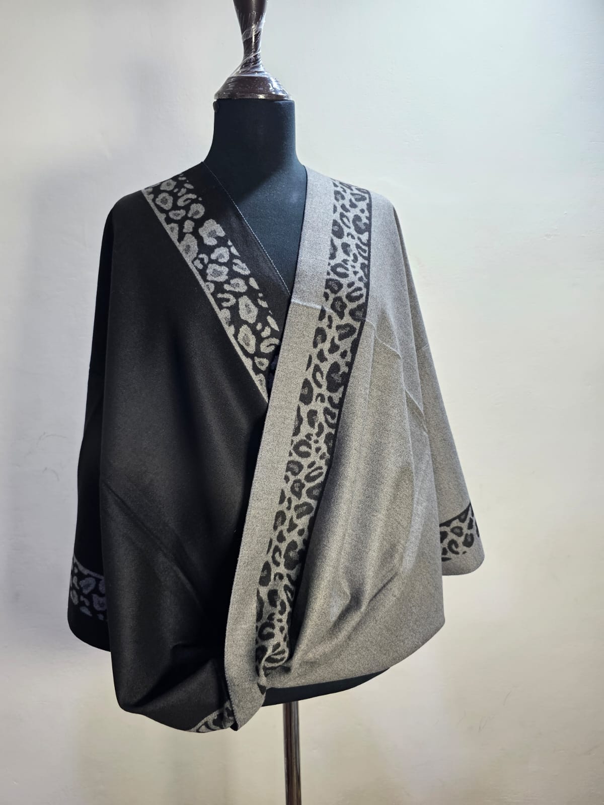 Reversible Wool Mini Shawl (Design # 2)