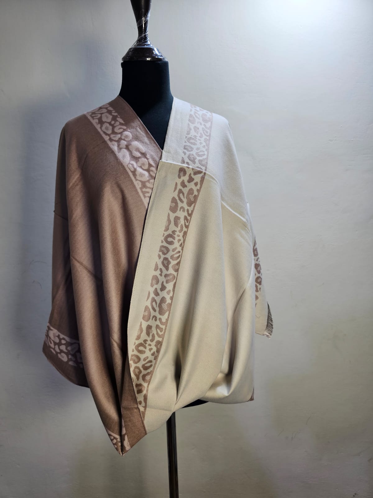 Reversible Wool Mini Shawl (Design # 2)