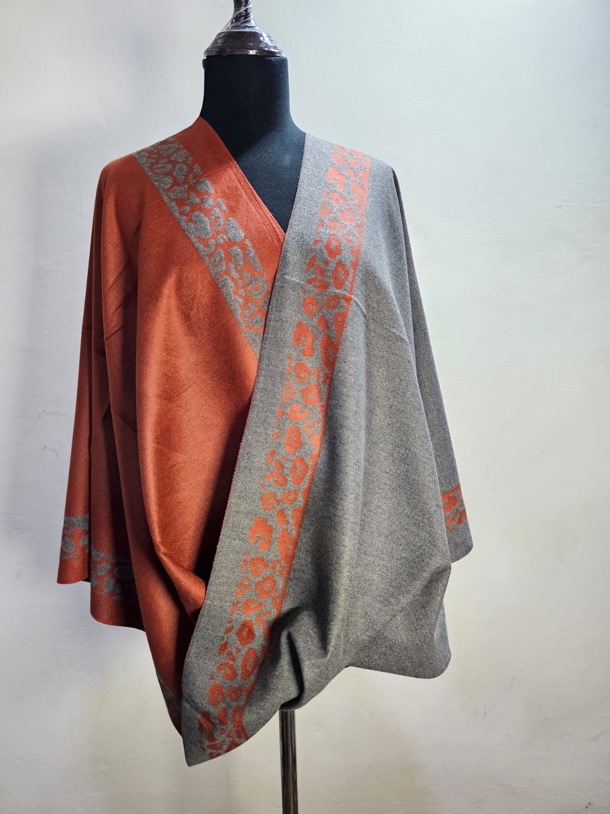 Reversible Wool Mini Shawl (Design # 2)