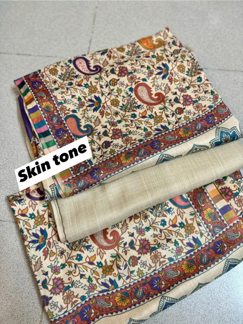 Printed Kalamkar Unstitched 3pc