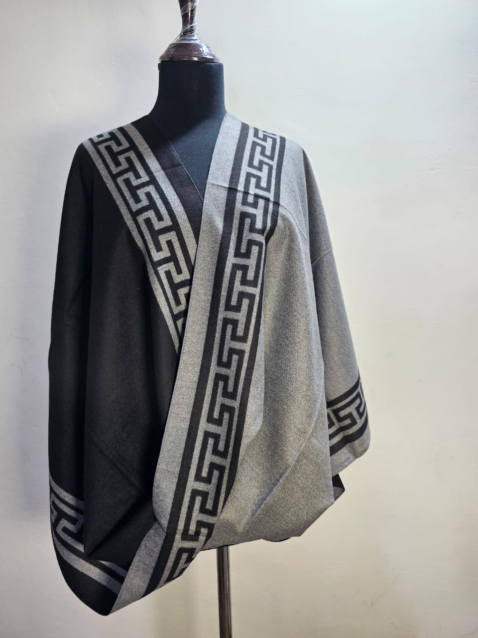 Reversible Wool Mini Shawl