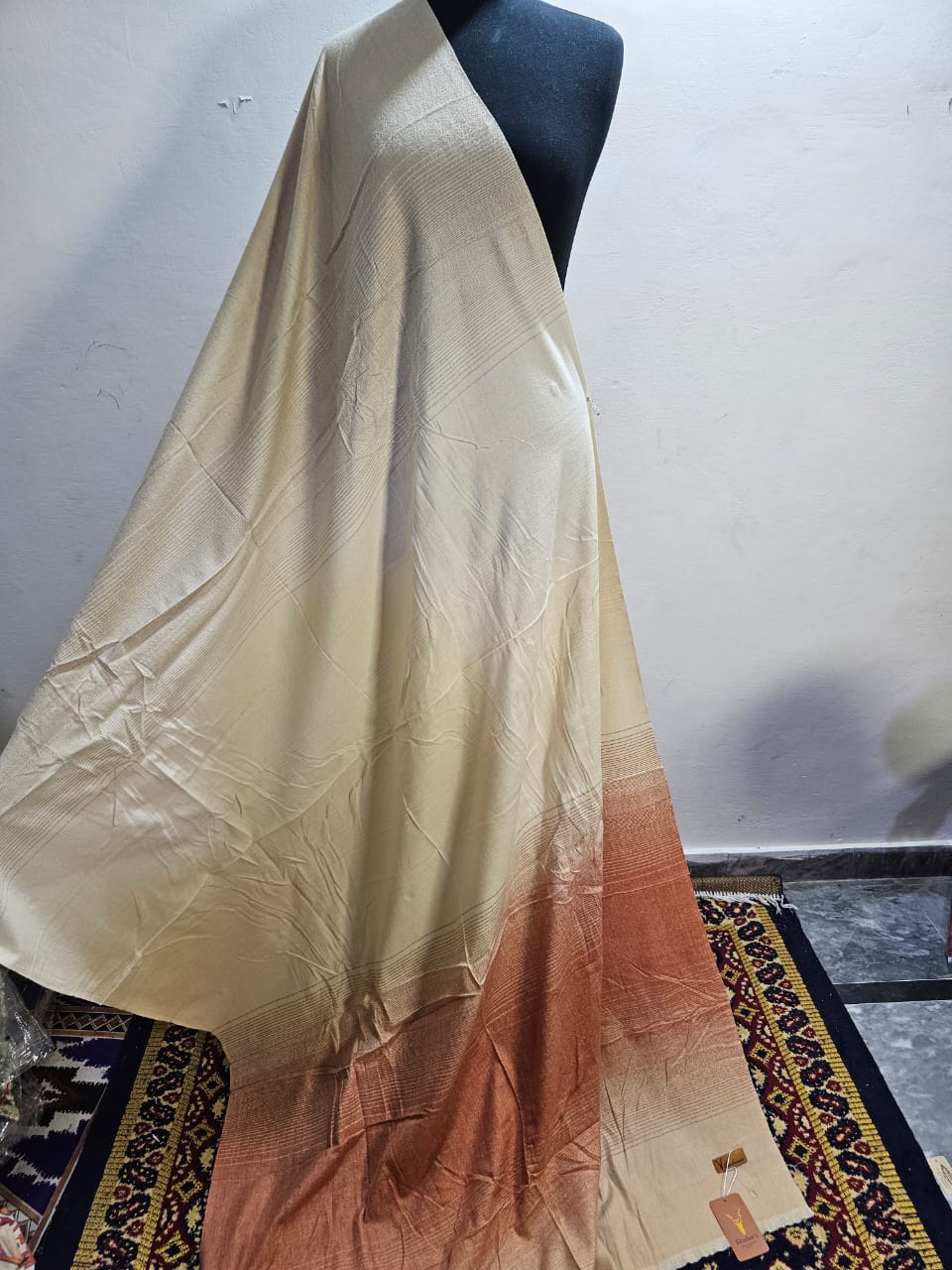 Multi Tone Wool Big Shawl