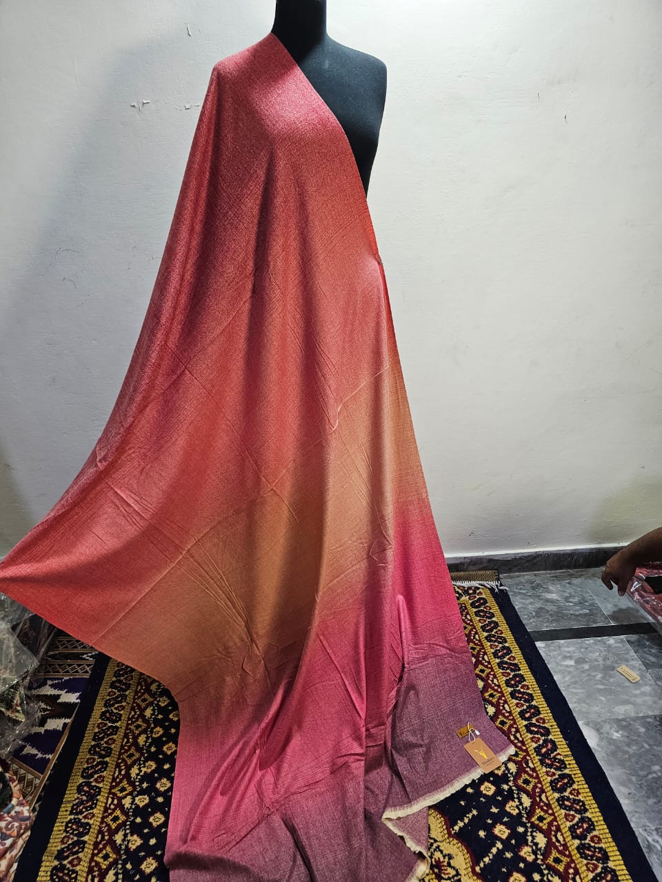 Multi Tone Wool Big Shawl