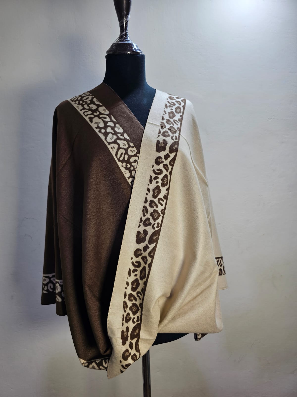 Reversible Wool Mini Shawl (Design # 2)