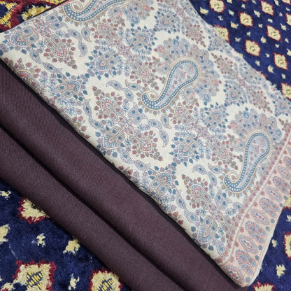 Printed Kalamkar Unstitched 3pc