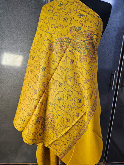 Kashmiri hand-made mini/half shawl