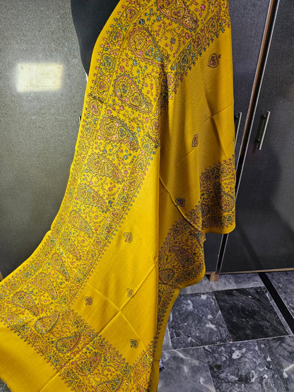 Kashmiri hand-made mini/half shawl