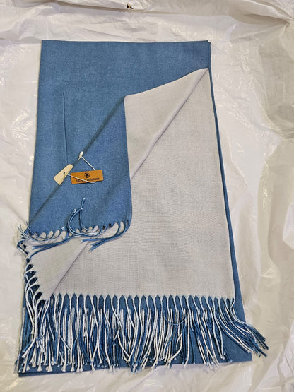 Double Tone Wool Big Shawl